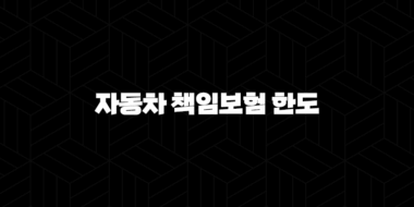 자동차 책임보험 한도 - 내 자동차 보험, 제대로 알고 가입했어요? 25