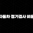 자동차 정기검사 비용 - 주기, 예약, 과태료, 준비물까지 완벽 가이드 꿀팁 15