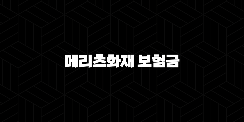 메리츠화재 보험금 청구서류 A to Z : 놓치기 쉬운 필수 정보 총정리! 10 메리츠화재 보험금 청구서류 A to Z : 놓치기 쉬운 필수 정보 총정리! 9