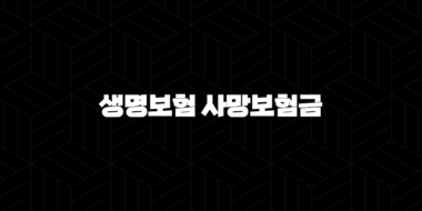 생명보험 사망보험금(+ 남은 가족을 위한 든든한 울타리 알아보기) 29