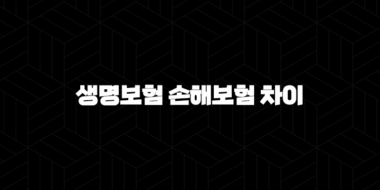 생명보험 손해보험 차이 완벽 분석 : 나에게 맞는 보험 찾는 법(+ 2025 최신) 29
