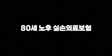 80세 노후 실손의료보험(+ 아직 늦지 않았어요! 가입 조건부터 혜택까지 총정리) 33