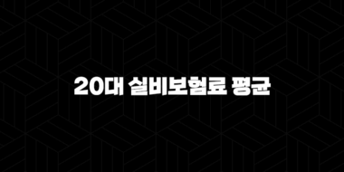 20대 실비보험료 평균(+ 지금 바로 확인하고 현명하게 대비해요!) 29