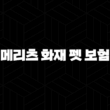 2025년 꼼꼼 분석 - 메리츠 화재 펫 보험 : 펫팸족을 위한 필수 가이드 15