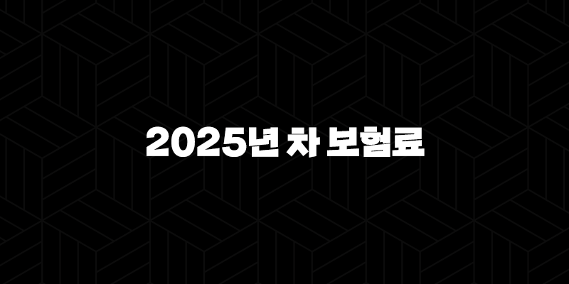 2025년 차 보험료 - 가입 방법 및 절약 꿀팁 : 꼼꼼하게 알아보고 할인받자! 133