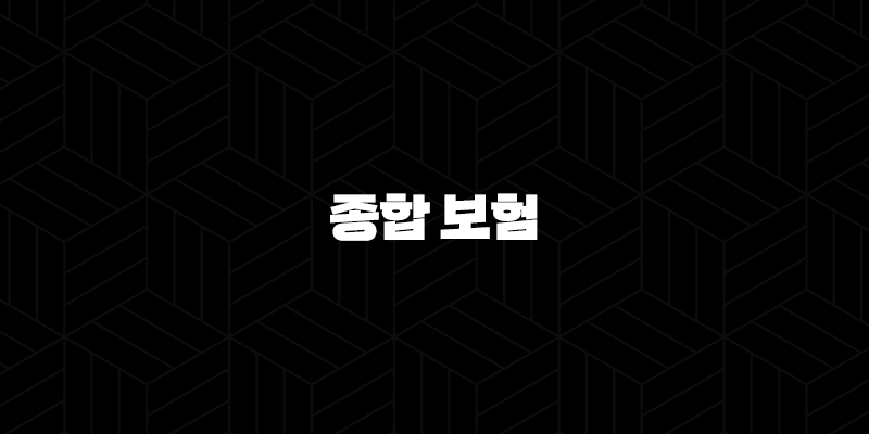 2025년 종합 보험 완벽 가이드 : 10가지 핵심 정보와 종류별 비교 분석 9