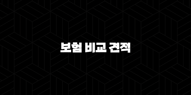 2025년 보험 비교 견적 : 나에게 맞는 보험 찾기 - 총정리 가이드 9