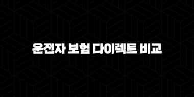 2025년 운전자 보험 다이렉트 비교 - 꼼꼼하게 따져보고 저렴하게 가입하는 방법 25
