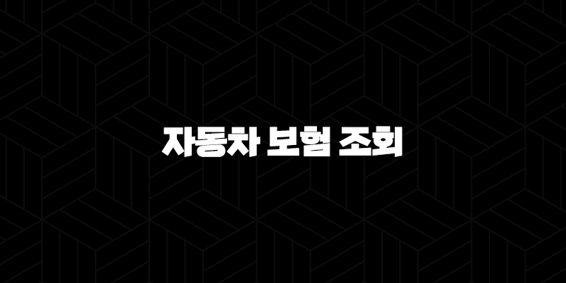 2025년 자동차 보험 조회(+ 가입부터 혜택, 이벤트, 확인까지 완벽 가이드) 9