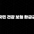 2025년 국민 건강 보험 환급금 조회 - 놓치지 말고 꼭 확인하세요! - 숨은 돈 찾는 3가지 방법 15