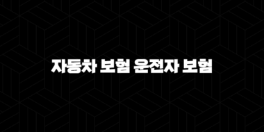 자동차 보험 운전자 보험 - 2025년, 무엇이 다르고 나에게 필요한 것은? 37
