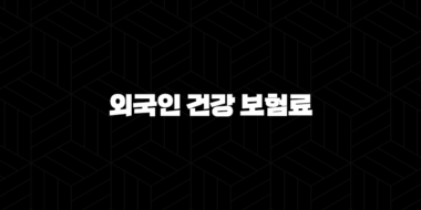 외국인 건강 보험료 2025(+ 완벽 가이드 - 종류, 계산, 미납, 혜택, FAQ) 25