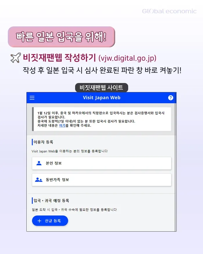 비짓재팬 웹 등록 방법과 가족 동반 QR 정리 4 가족 여행 여권과 정보 확인 장면