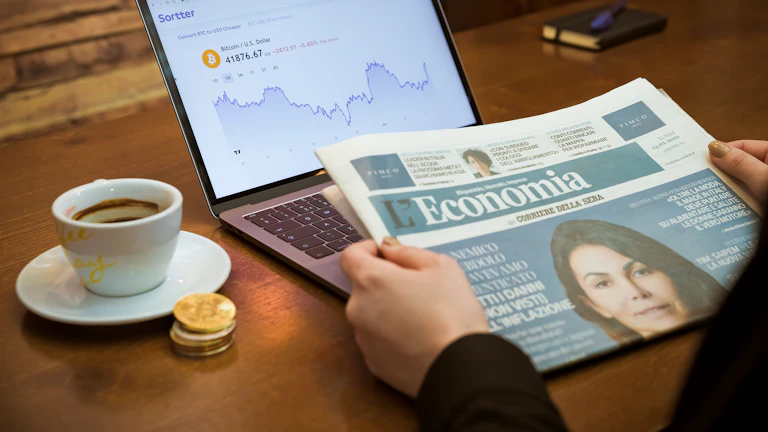 차트를 보며 압도당하는 투자자