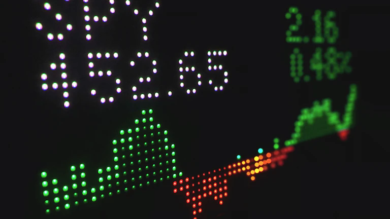 상승하는 주가 차트