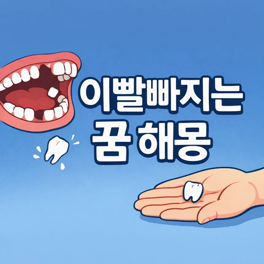 이빨 빠지는 꿈 해몽 앞니 어금니 길몽 흉몽 뜻 정리 1