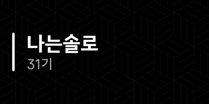 나는솔로 31기