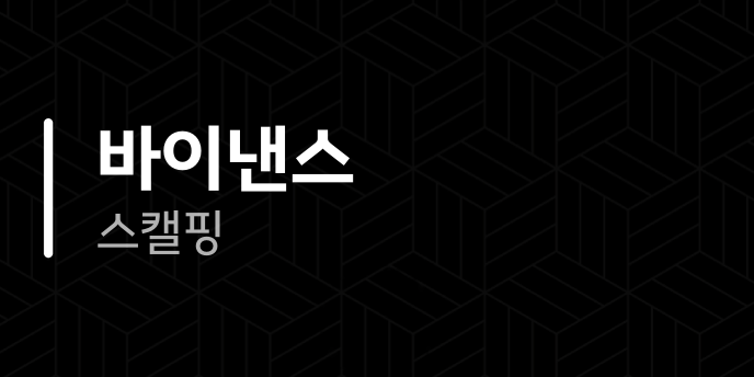 바이낸스 스캘핑