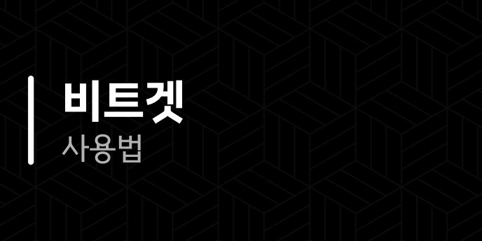 비트겟 사용법