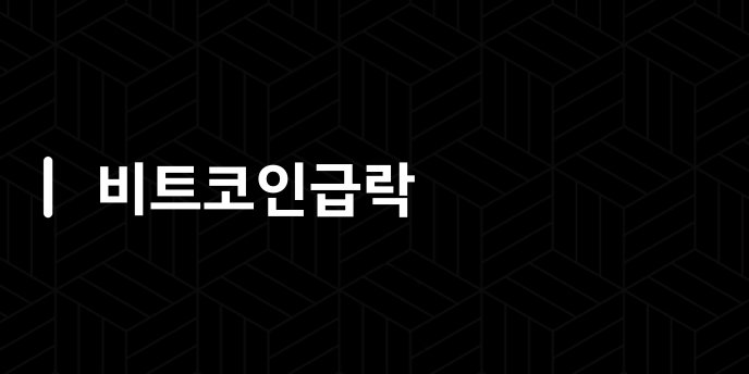 비트코인급락