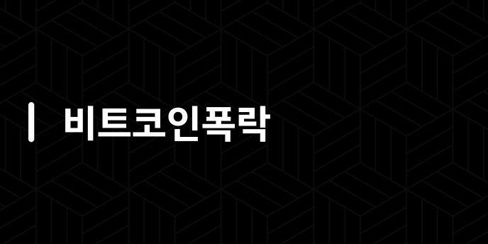 비트코인폭락