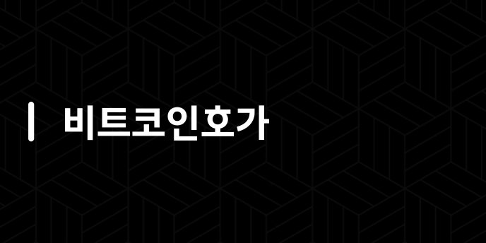 비트코인호가