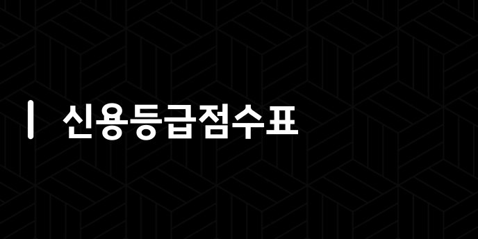 신용등급점수표