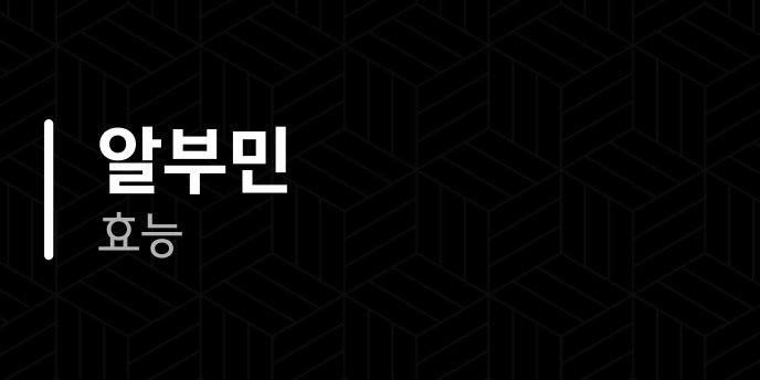 알부민 효능