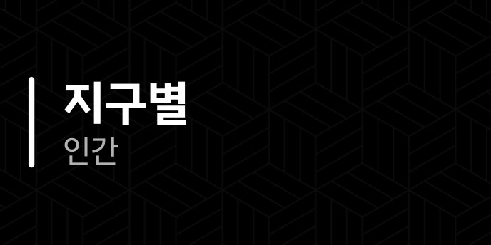 지구별 인간
