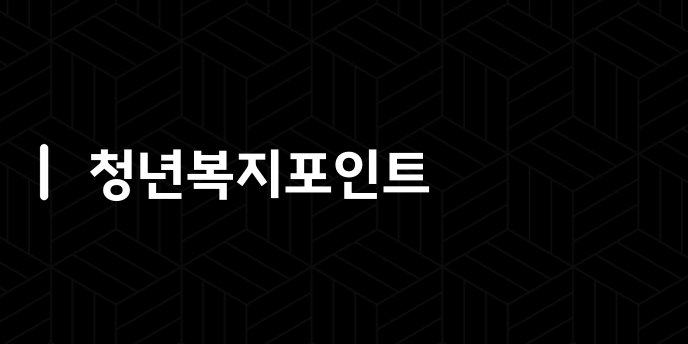 청년복지포인트