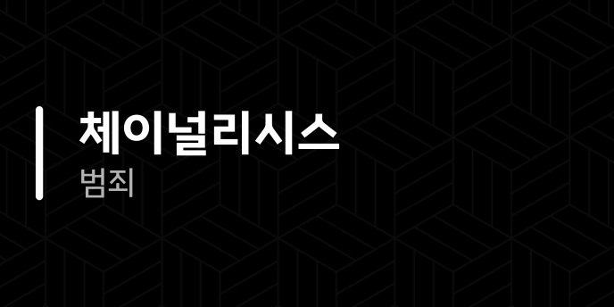 체이널리시스 범죄